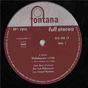 Bartók, Isaac Stern, Leonard Bernstein, New York Philharmonic - Violin Concerto download mp3 flac