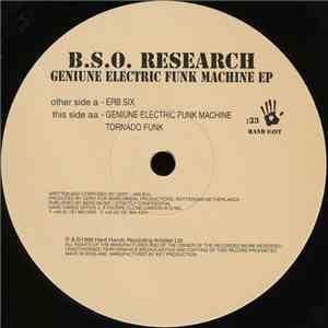 B.S.O. Research - Genuine Electric Funk Machine EP download mp3 flac