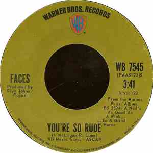 Faces  - Stay With Me / You're So Rude download free
