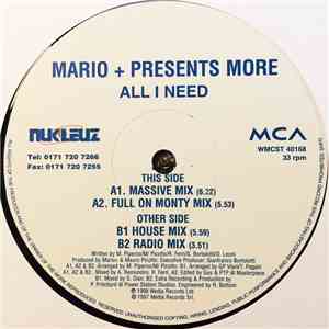 Mario + Presents More  - All I Need download free