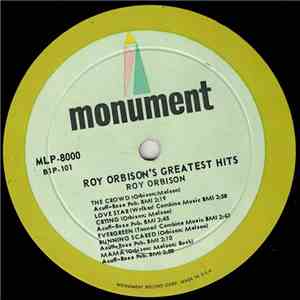 Roy Orbison - Roy Orbison's Greatest Hits download mp3 flac